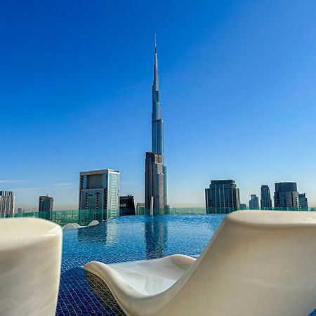 Full Burj Khalifa View Lux 2Bedroom With Rooftop Pool Central Location In Paramount Hotel Midtown Dubai Esterno foto